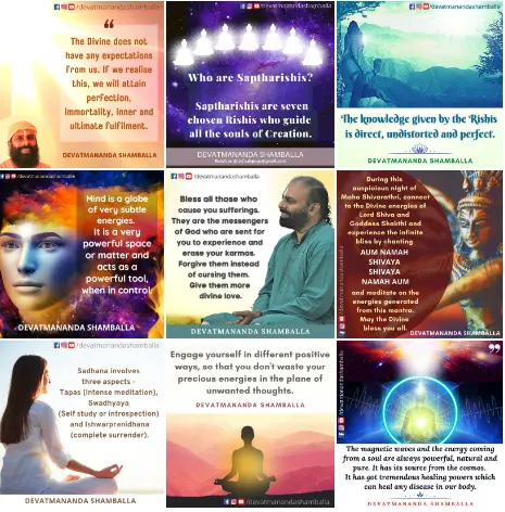 Brahmarishis Hermitage Devatmananda Shamballa Rishis Siddhas Siddhar Sprituality Kalki Saptharishis Saptarishis
                                    Divine Soul Guru Wisdom Positive Quotes